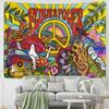 Cartoon Mushroom Forest Tapestry Wall Hanging Psychedelic Abstract Witchcraft Dormitory Bohemian Kawayi Home Decor