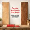 2pcs Embossed Pattern Wood Graining Tool Red Faux Wood Painting Tool Wood Grain Brush  DIY