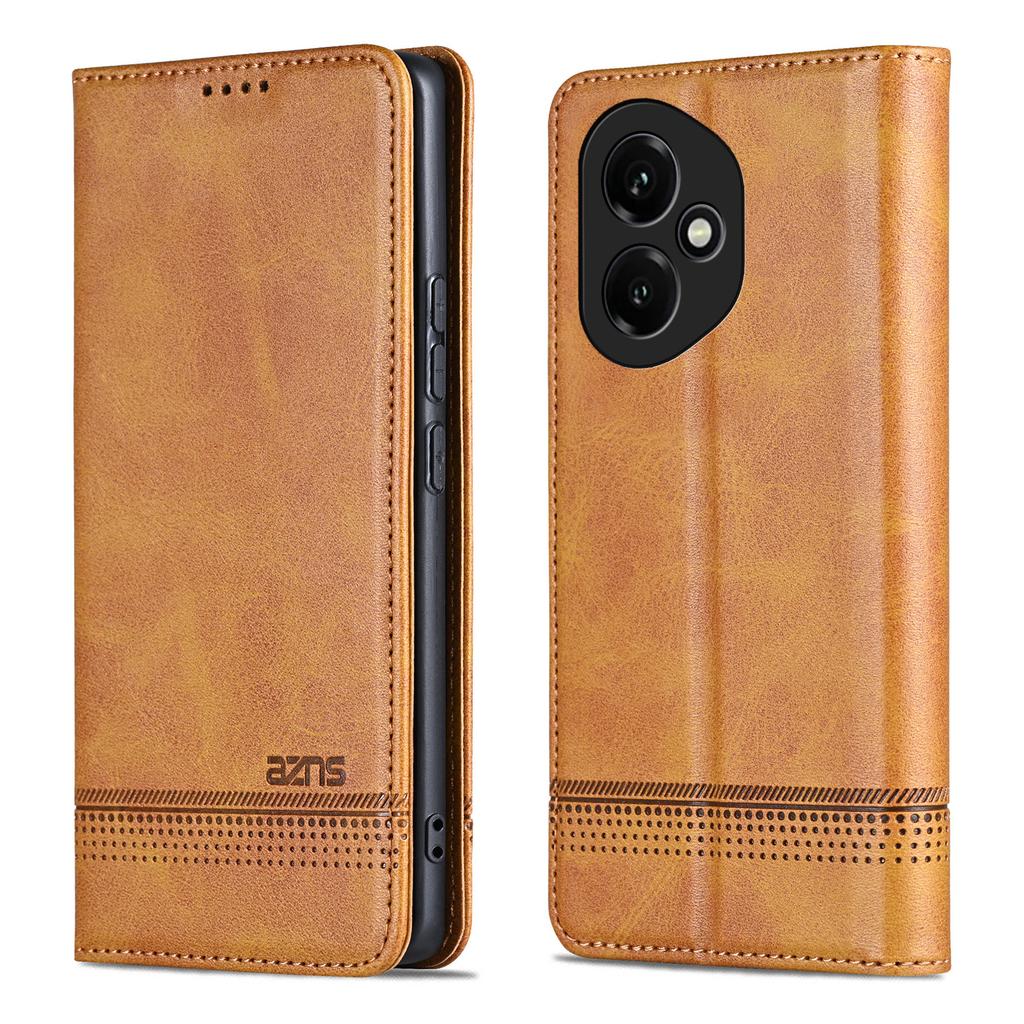AZNS For Honor 400 5G (Global) Case Cowhide Texture PU Leather Wallet Phone Cover