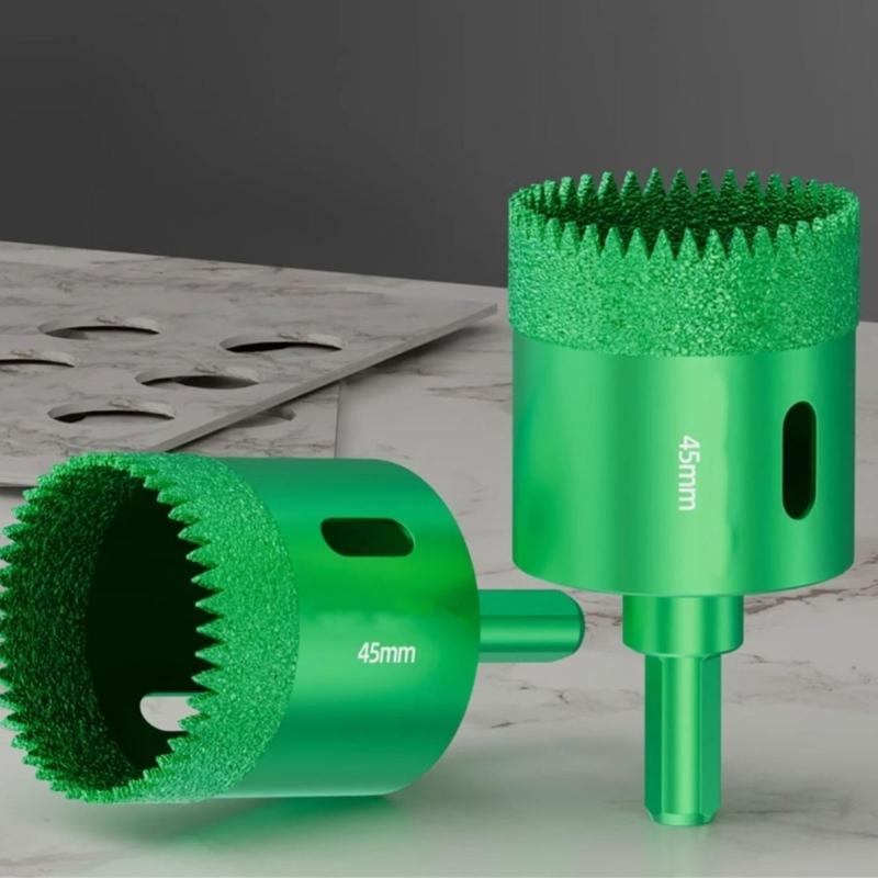 Multipurpose Tile Drill Bit Serrated Edges Serrated Dry Drilling Hole Opener Effortlessly Drilling into Ceramic Glass