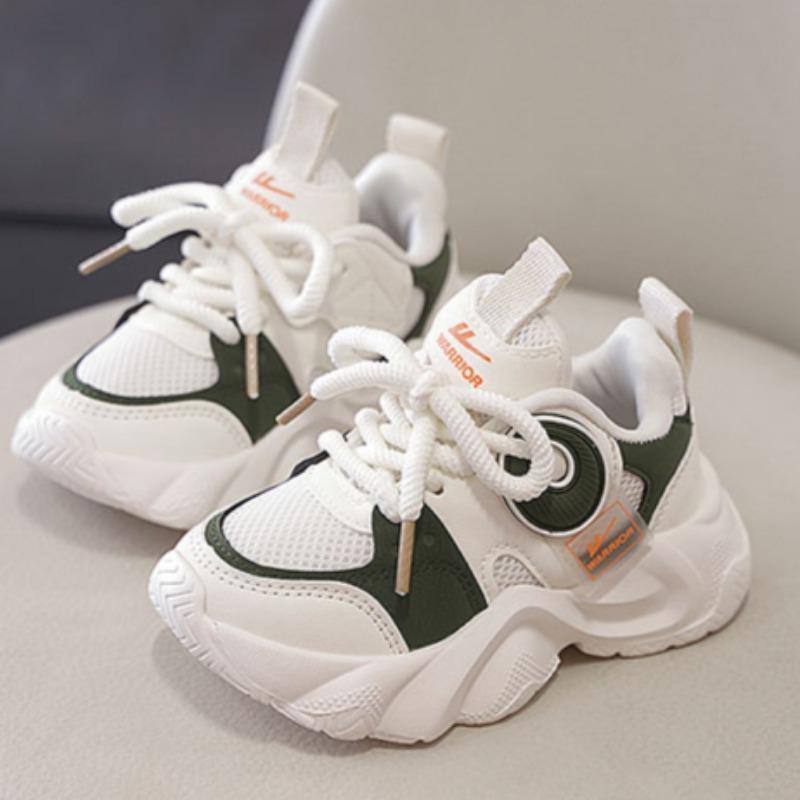 WARRIOR Classmate Girls Princess Sneakers Spring and Autumn New Children's Lightweight Dad Shoes Boys Mesh Running Shoes