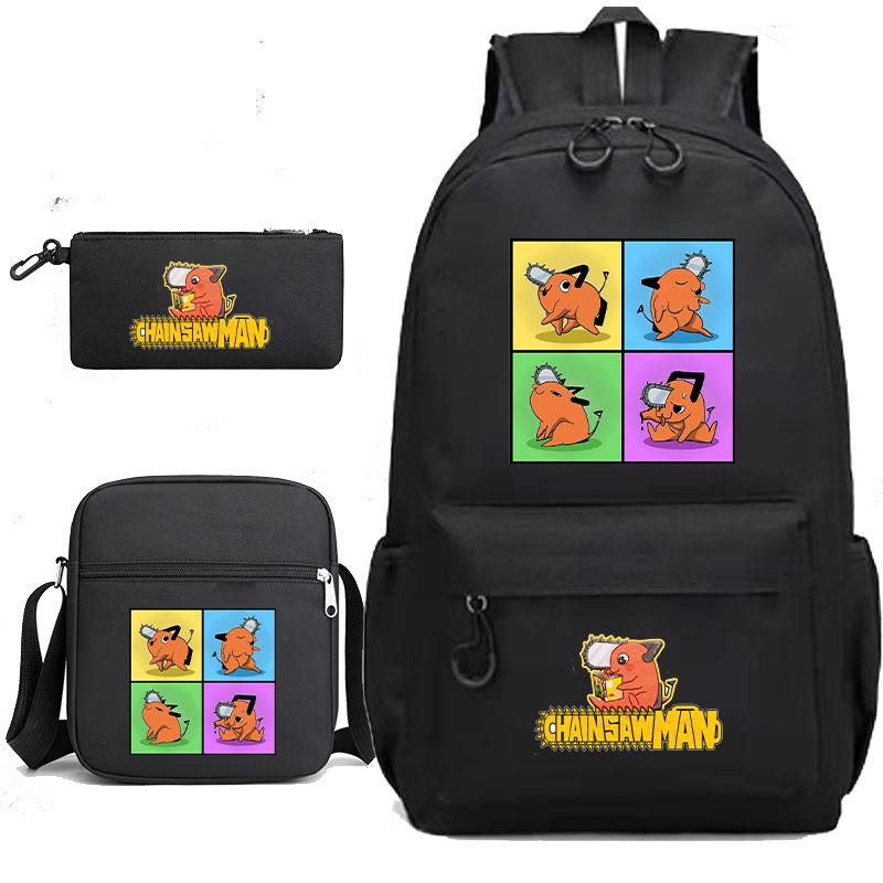 Anime Schoolbag Chainsaw Male Pochitabagpack Girl Boy Back