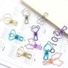100pcs   Clips Cute Flower Shape Metal Hollowed   Tail Clips Paper Clamps for   Document Ticket