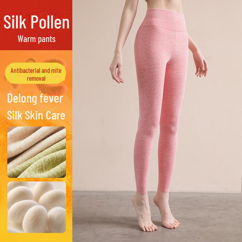 Women's High Waist Seamless Thermal Velvet Pants - Thick, Soft, Cotton Wool for Autumn Wear