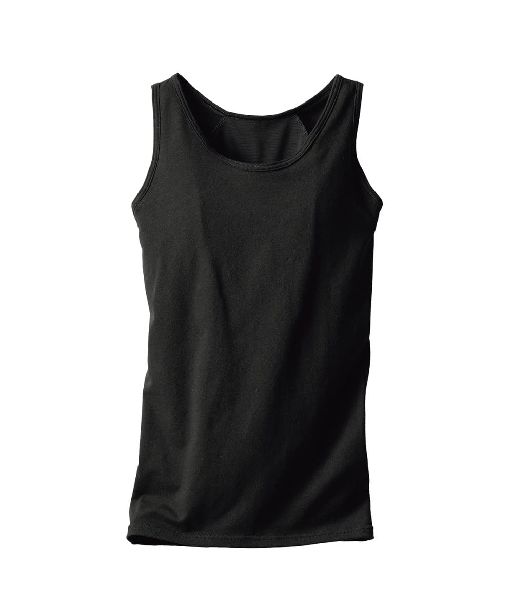 

Внутренний хлопковый аккуратный поддерживающий топ-майка для подмышек L [Nissen] рубашка, смесовый, топ, черный, чёрный