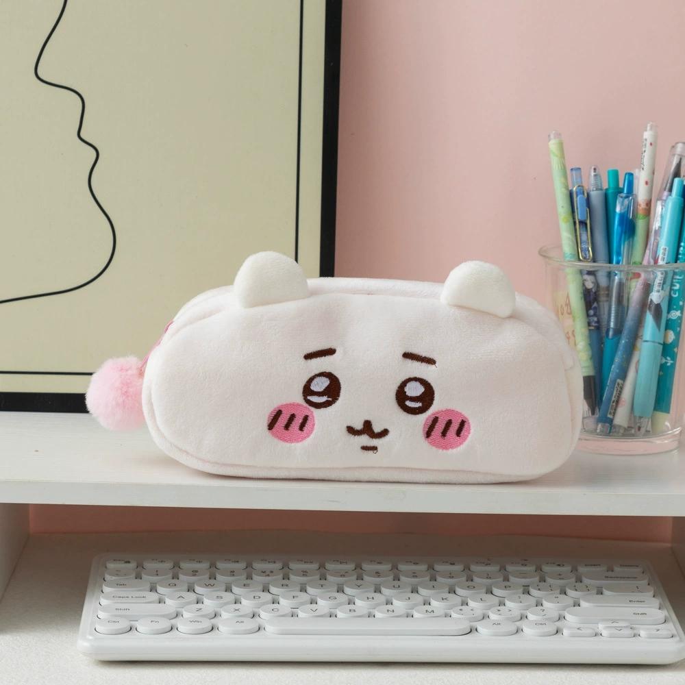 

Каваї Чіікава Плюшевий Пенал Милий Великої Місткості Сумка для Зберігання Студентського Приладдя Блискавка Косметичка Сумка для Зберігання Приладдя