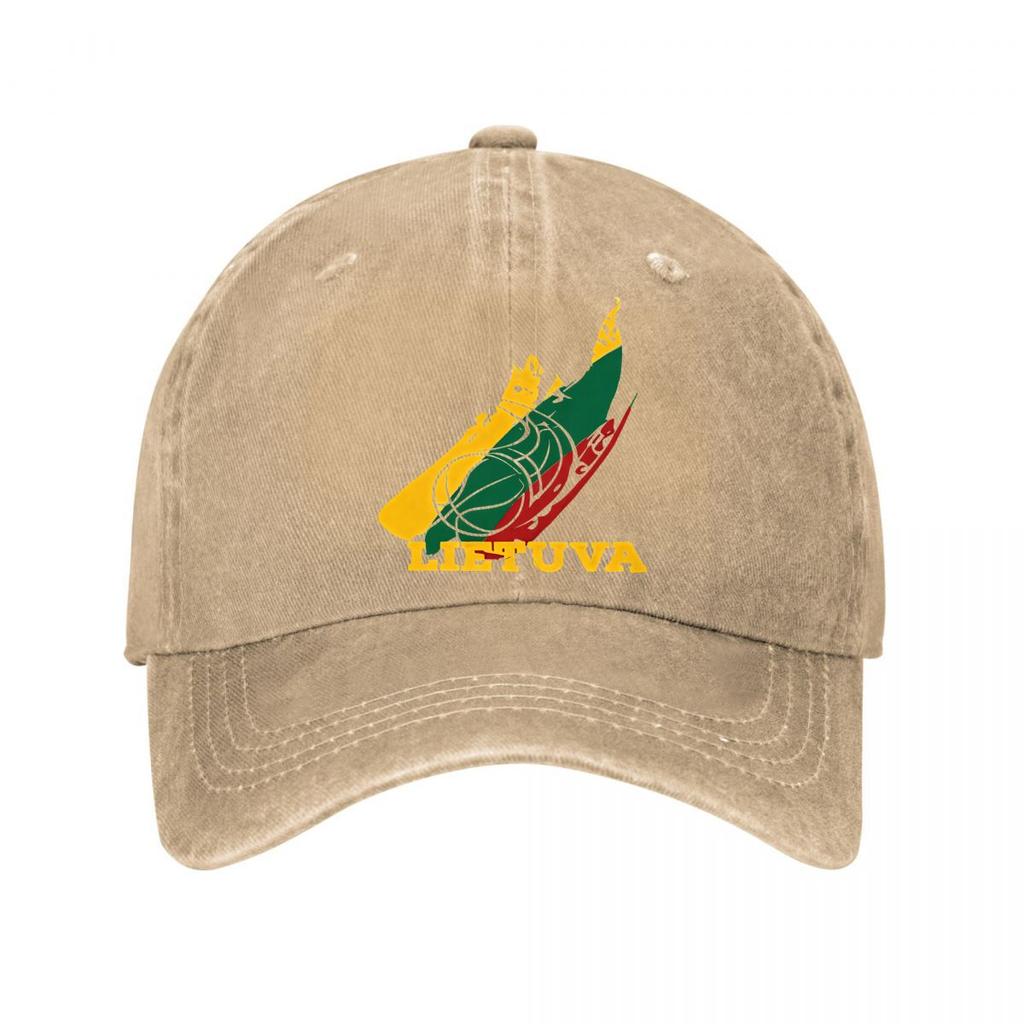 Lietuva Embroidered Vintage Washed Baseball Cap Washed Baseball Cap