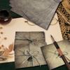 Vintage Stationary Paper and Envelopes Set - 24 Sheets Vintage Letter Papers, 12 Envelopes, 12 Retro Pendant, 12 Rope, Aged Stationery Letter Writing