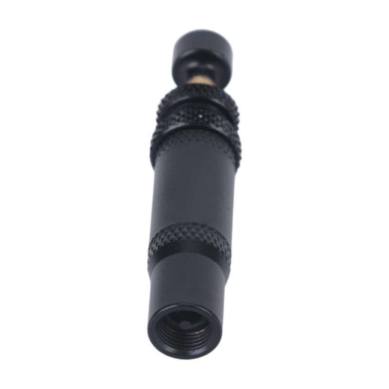 Two-Unit Tire Deflator Set for Tire Pressure Adjustment, 4 Stainless Steel Mechanical Air Release Devices with Stem Covers, Carry Pouch and Retail Box