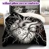 Thorn items Pattern Bedding Quilt Set Quilt Cover Pillowcase Home Decoration Birthday Gift (1 * duvet cover + 2 * pillowcase, without core)