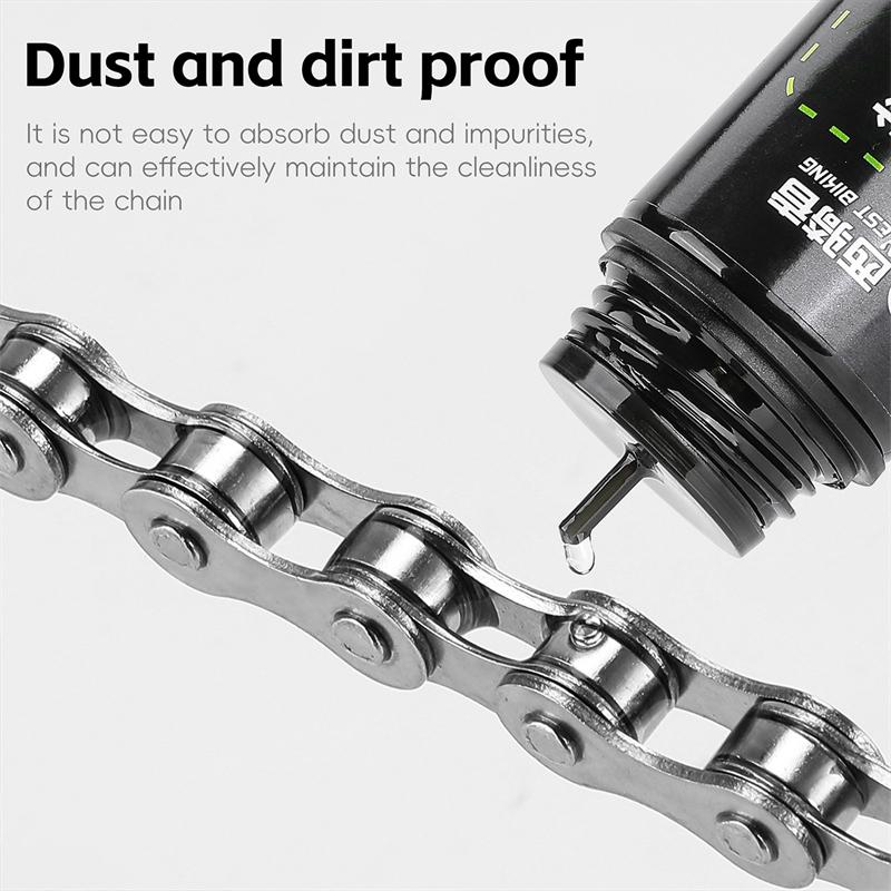 WEST BIKING 60ML Bicycle Long-lasting Chain Lubricant PTFE Chain Oil Cycling Bike Maintenance for Transmission Shafts/Flywheels