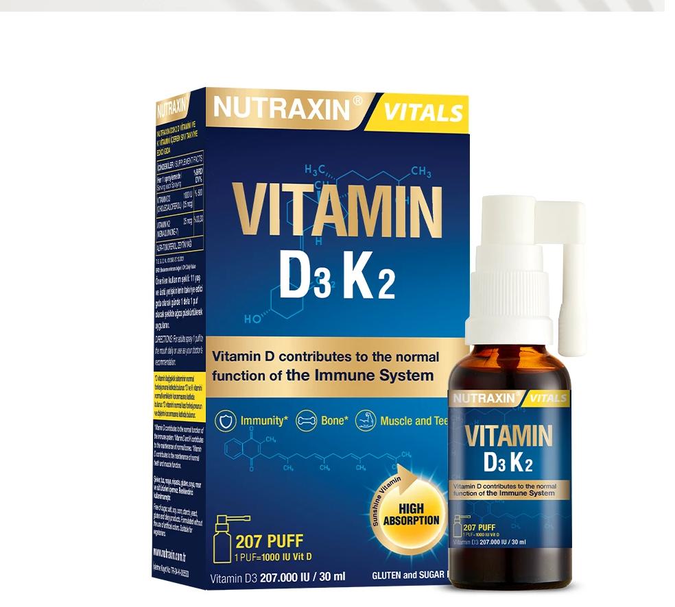 

Nutraxin Вітамін D3K2 Спрей 30 мл
