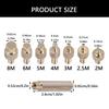 Heat Insert Nut Iron Tip Hot Melt Heat Set Insert Tool Soldering Iron Tip 3D Printing Modify Finishing Brass Thread