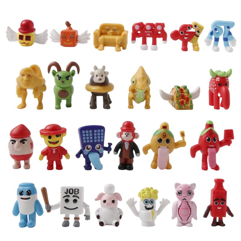 24Pcs Italian Steal A Brainrot  Anime Figures Model Strawberry Elephant Pvc Toy Steal Brainrot  Action Figures  Model Toy Gift
