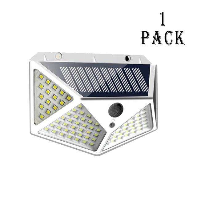 1/2/4Pcs 100 LED Solar Wall Lights Outdoor Solar Lamp PIR Motion Sensor Solar Powered Sunlight Street Light for Garden Light