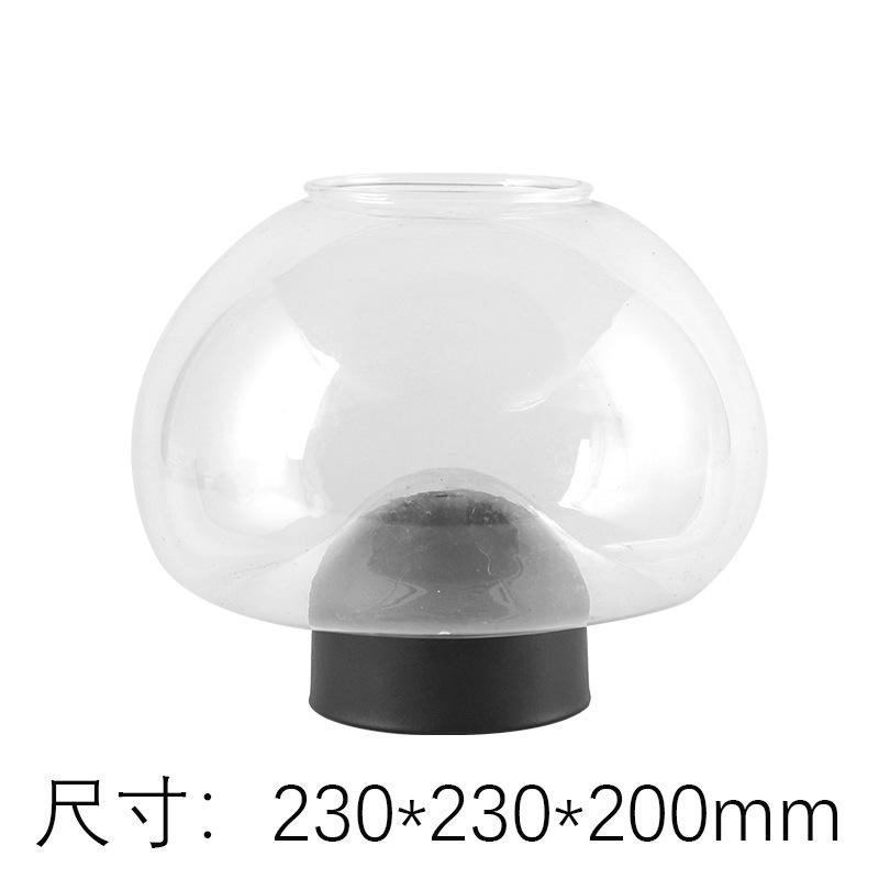 

Glass Vase Transparent Flowerpot Geometric Silver Cylinder Flower Vase Hydroponics Terrarium Home Decoration Accessories