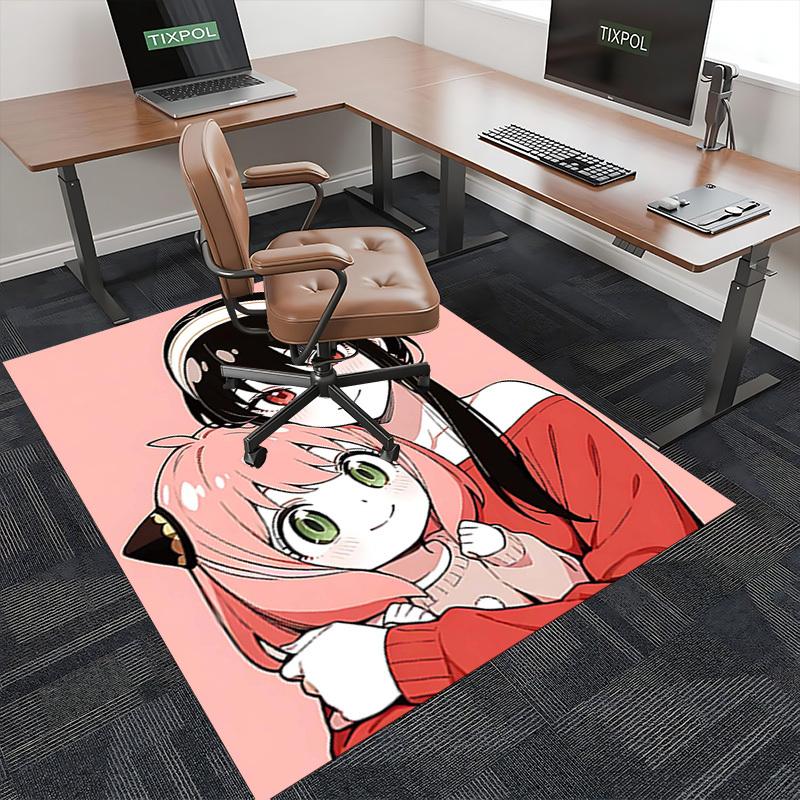 1pc Anime Cartoon Design Office Chair Mat - Seasonal Gift for Home Decor, Suitable for All Seasons.Q066