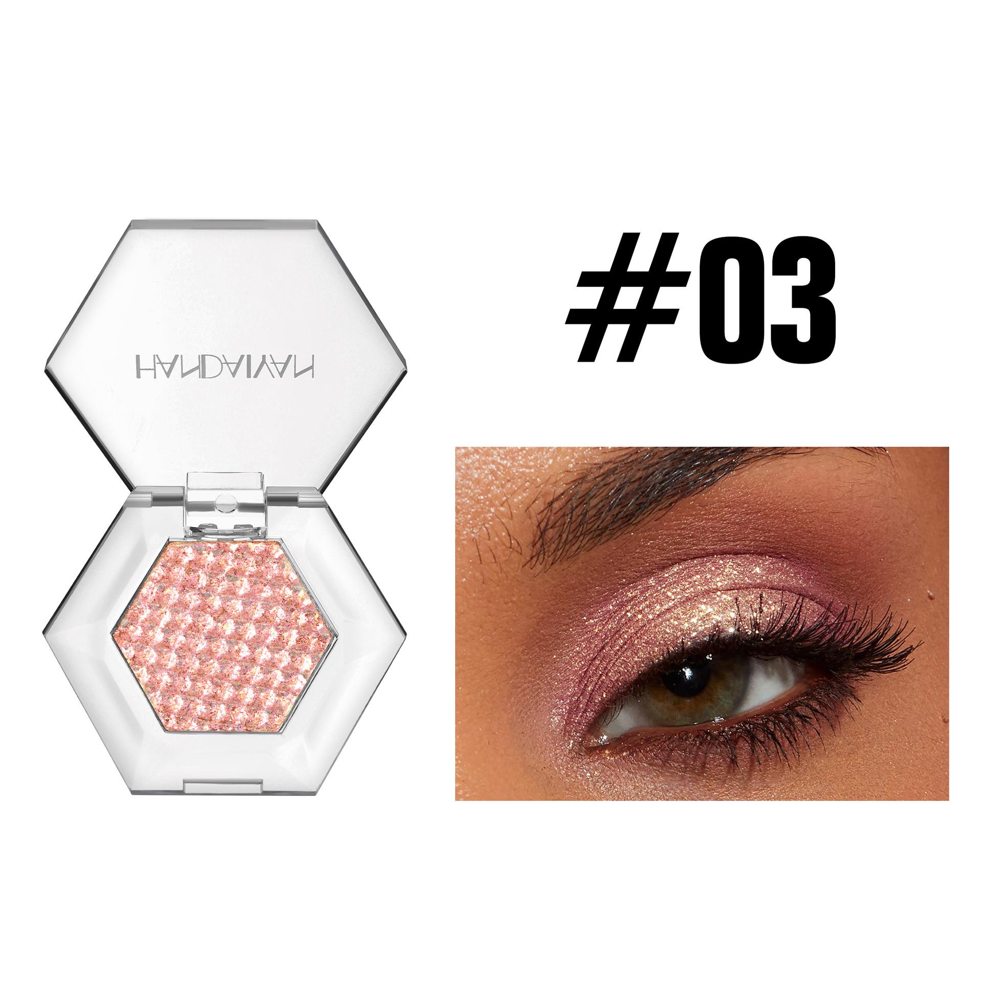 

Хамелеон Шестиугольные Пятицветные Тени Для Век Алмазная Глянцевая Пудра Натуральный Перламутровый Осветляющий Мерцающий Блеск для Макияжа Лица Глаз Косметика