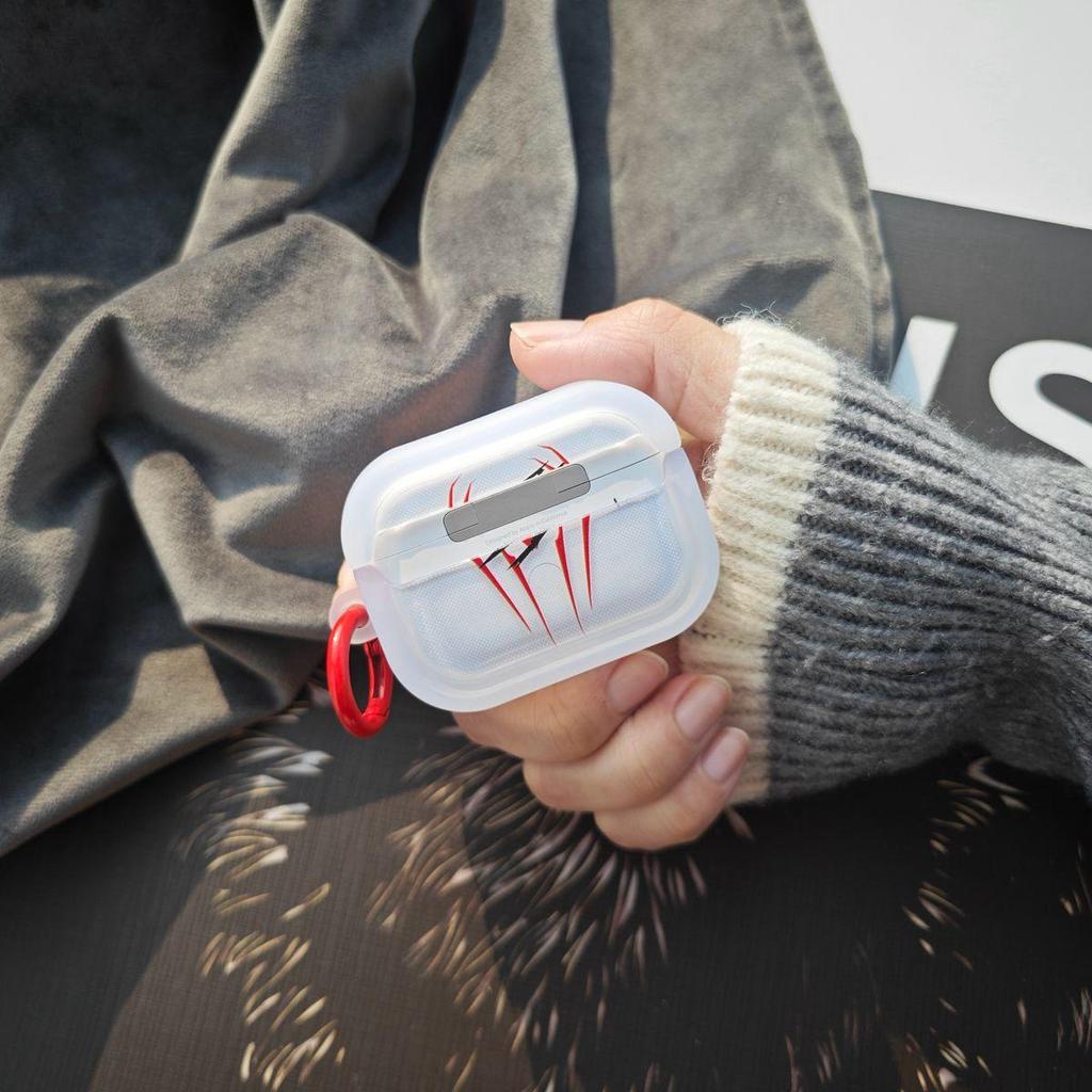 Coque pour AirPod Araignée Rouge Homme Noir et Blanc Housse pour Écouteurs pour AirPods1 2 3 4 Pro 3ème Génération 2ème Génération Coque Cadeau pour Amis