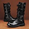 Fashion 2024 Autumn Winter Thick Base Cloth High-Top Boots Men British Trend Boots High-Top Korean Casual Shoes Motorcycle Boots for Men