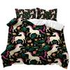 Abstract Animal Three-Piece Bedding 3D Digital Printing Quilt Set