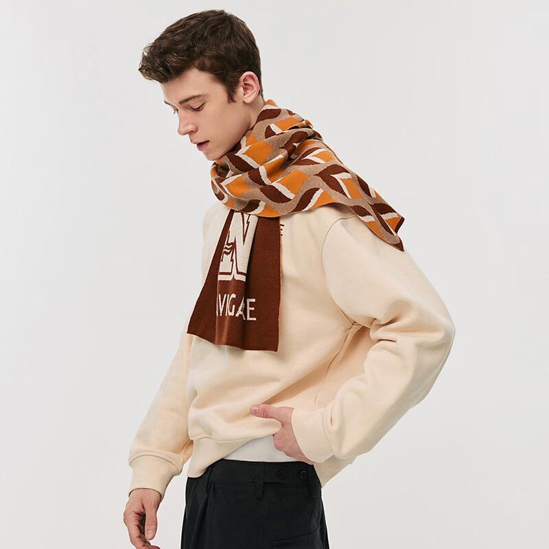 Navigare Men's Jacquard Knitted Winter Neck Warmer