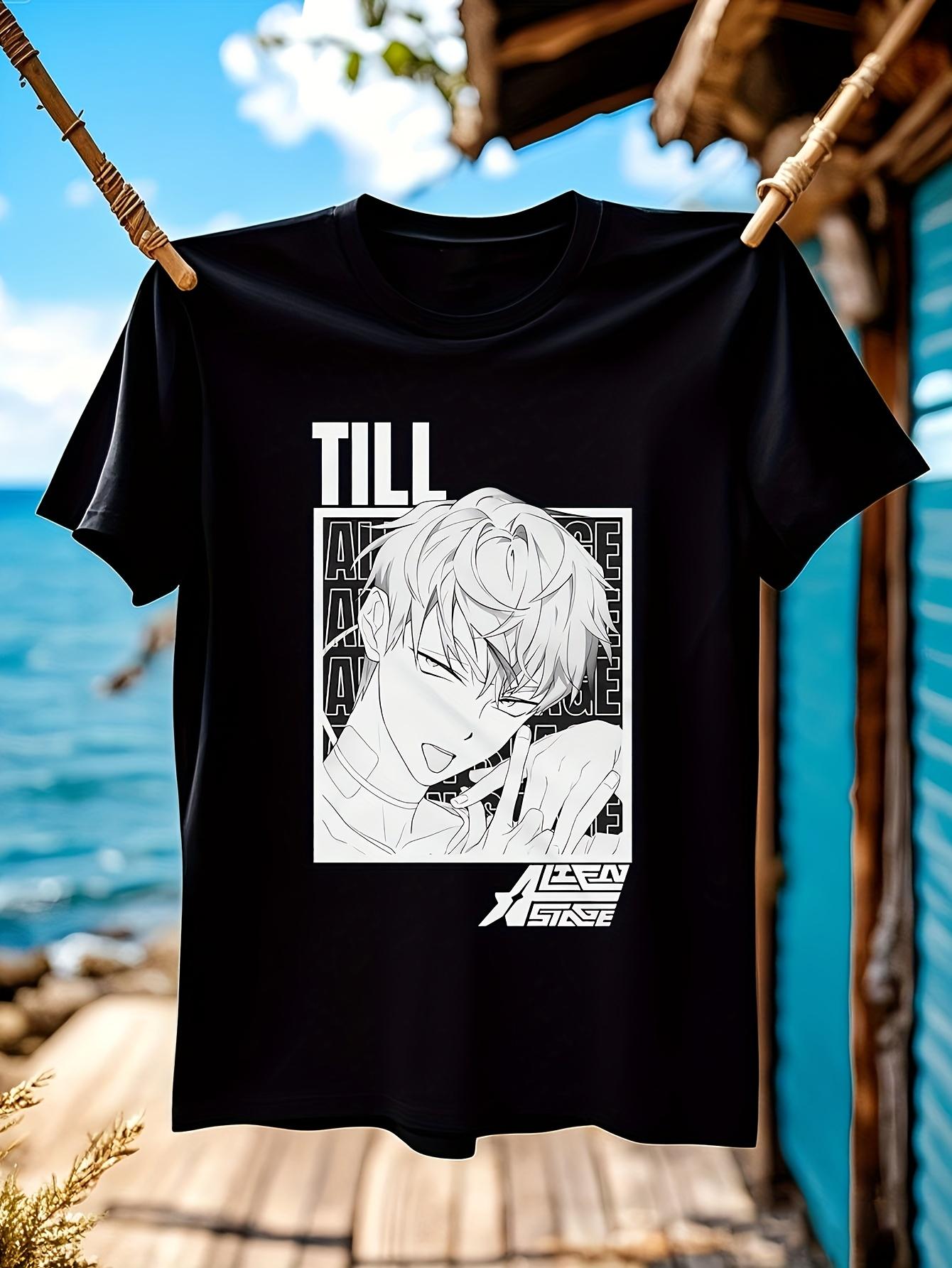Vintage Anime Graphic Tshirt Graphic Tshirt - Black Tee w... XL