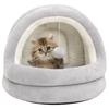 Cucce per Gatti 40x40x35 cm Grigio e Crema
