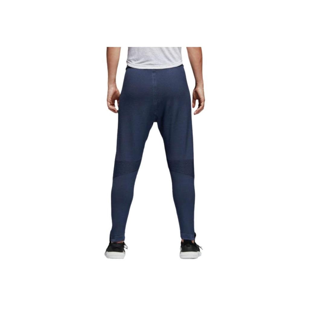 Adidas Logo Print Straight Leg Comfortable Casual Pants Unisex Bottoms Blue CE1950