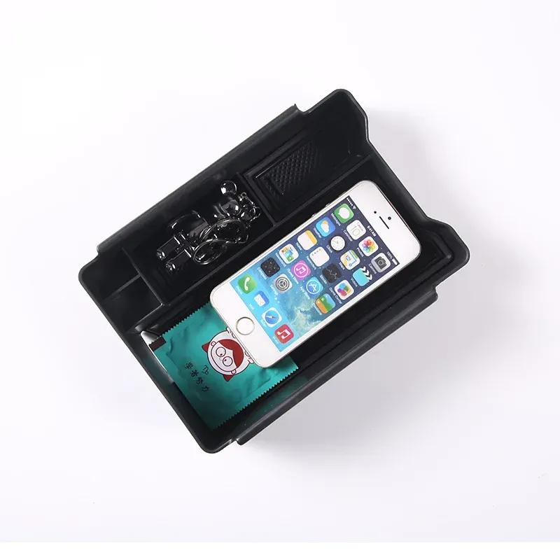 ABS Car Armrest Center Storage Box Container Glove Organizer Case for Mercedes Smart Elf #1 Car Box Accessories