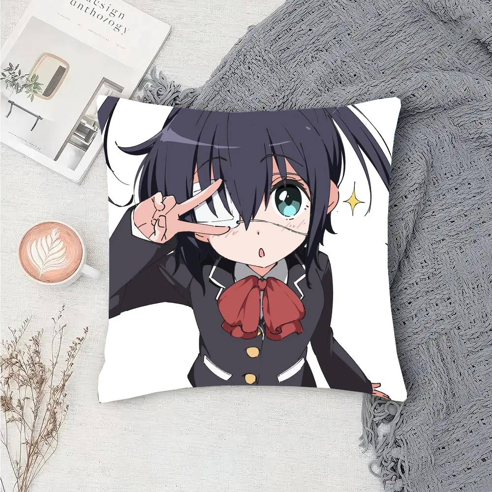 Takanashi Rikka Animation Take On Me Pillow Case Fashion Square Pillowcase Bedroom Sofa Room Ins Decoration Leisure