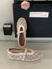 Fashion Women Shoes 2025 Summer New Mesh Breathable Metal Decoration Flat Shoes Comfortable Soft Sole Round Toe Fashion Mary Jane Shoes
