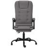 Massage Office Chair Grey Faux Leather