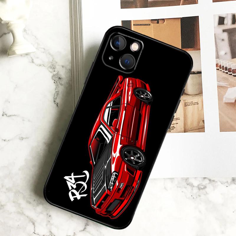 Skyline Gtr R32 Case For iPhone 11 12 13 14 15 16 Pro Max Plus 12 13 Mini X XR XS Max 7 8 Cover Coque