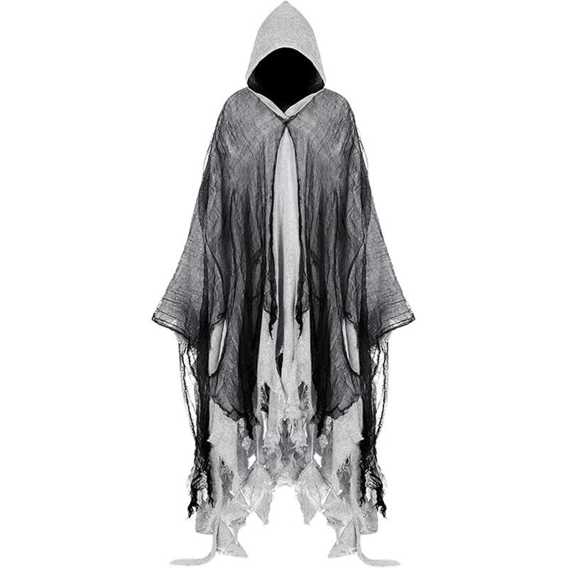 Halloween Adult Cape Witch Cape Grim Reaper Costume Haunted House Costume Dress Up Horror Tricky Costume Props