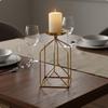 Iron Art Candle Holder Romantic Atmosphere Nordic Candlestick Minimalist Geometric Metal