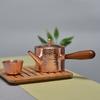 Handcraft Pure Copper Teapot Water Kettle Tea Coffee Pot Hammer Pattern Single Handle Water Boiler Drinkware Tableware