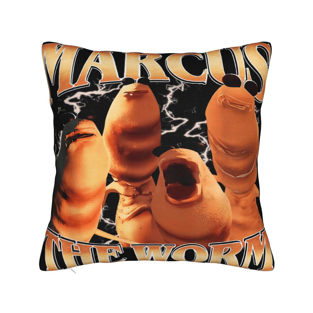 Marcus The Worm I Don't Like This Rock Pillow Cover  Novelty Pillow Case For Sofa Bedroom Home Decor Soft Cushion Cover Gift