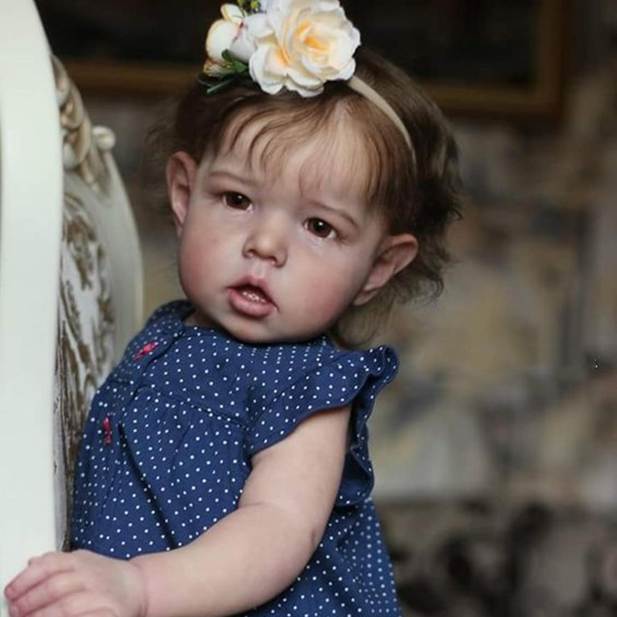 

BZDOLL 70 СМ 28 дюймов Реборн Кукла-младенец Большого размера с тканевым телом 3D кожа Расписанная вручную Мягкий винил для девочки Принцесса Малыш Искусство Бебе Подарок cloth body doll