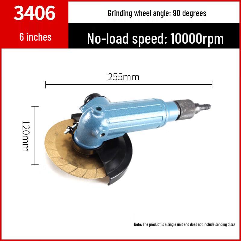 

Industrial-Grade 6-inch Pneumatic Angle Grinder