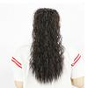 Luxuriöse Damen-Haarverlängerungen im Corn-Stigma-Stil, lange Wellen, lockiger Pferdeschwanz, Clip-On/in-Haarverlängerungen