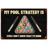 Billiards Metal Tin Signs Snooker Wall Art Posters Plaque Sign Vintage Iron Painting Decoration for Home Cafe Game Room Club Bar