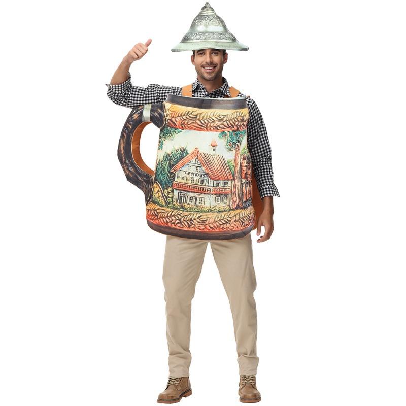 German Oktoberfest Beer Mug Costume - Funny Adult & Kids Matching Outfits