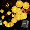 Lanterne 5W Catena Luminosa Solare a LED per Esterno Giardino Recinzione Ghirlanda di Luci Fata per Natale Matrimonio Festa Patio