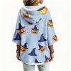 Women's Halloween Print Hoodie Loose Fit Casual Pullover