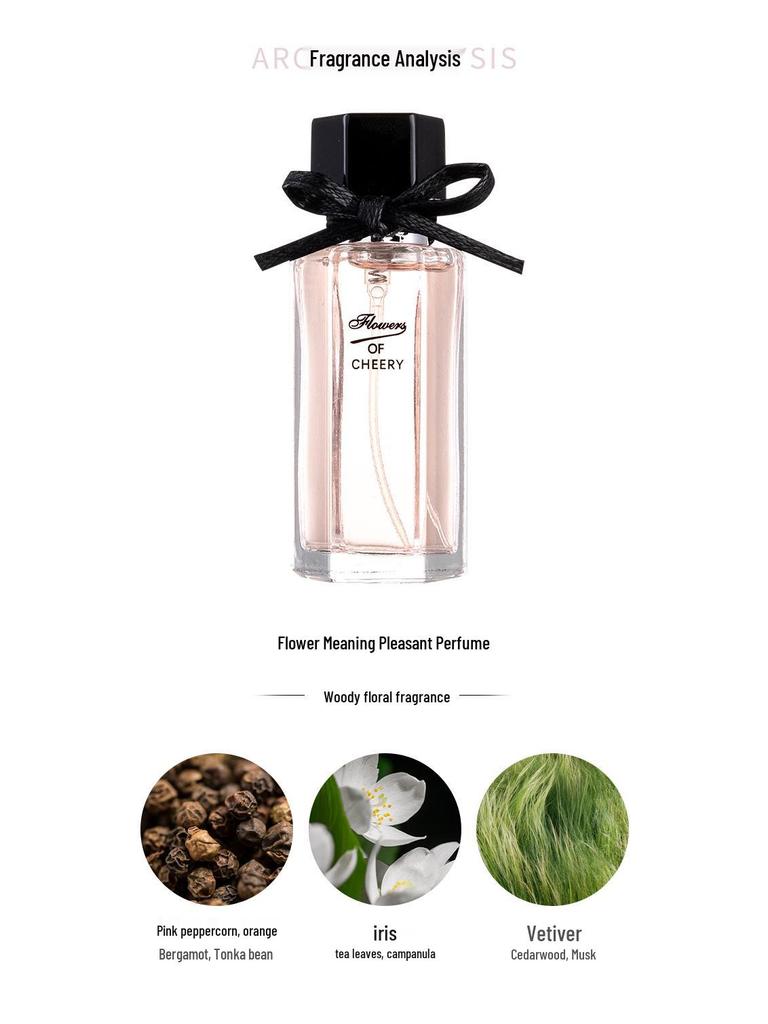 New Flower Story Women's Perfume Set: Four-Piece Gift Box with Long-Lasting Light Floral Fragrances - Flower Joy & Blooming Scents