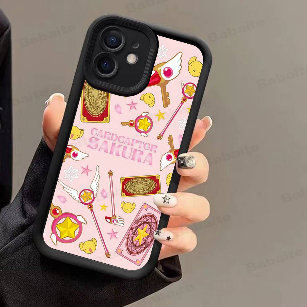 Anime C-CardcaptorS S-Sakura Phone Case For IPhone 16 15 14 Plus 13 12 11 17 Pro Max Pro Soft Cover