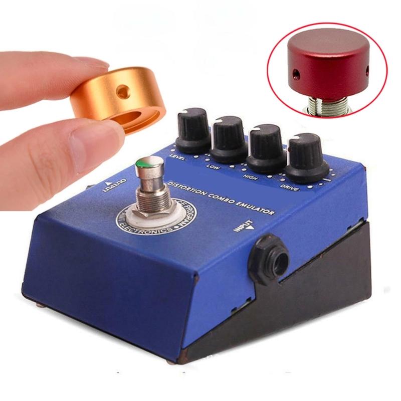 Guitar Effect Pedal Cap Footswitch Toppers Electric Guitar Pedal Foot Nail Cap