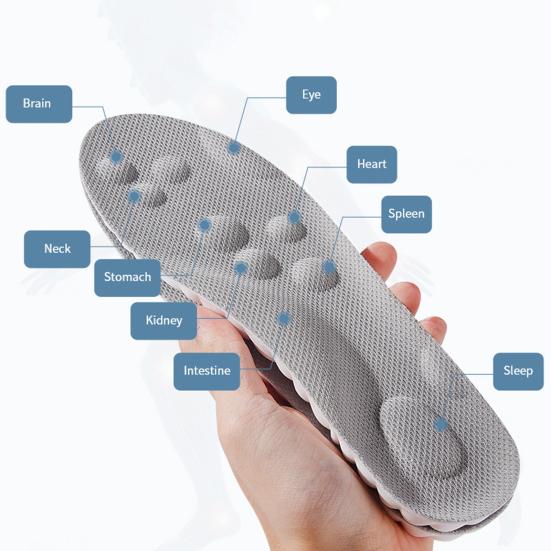 2 Pairs Memory Foam Sports Insoles for Men Women Breathable Shock Absorption Shoe Inserts Trim-to-Fit Ergonomic Foot Support Inserts