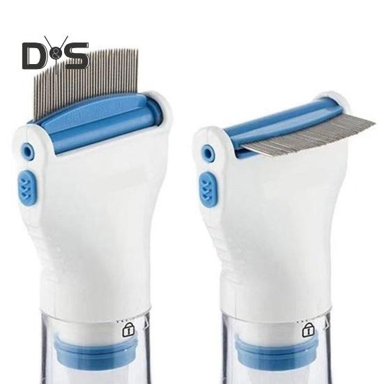 Pet Hair Flea Remover Pet Comb Stainless Steel Teeth Combs Vaccum Comb Cooties Louse Catcher Deworm Device for Small Medium Large Pets